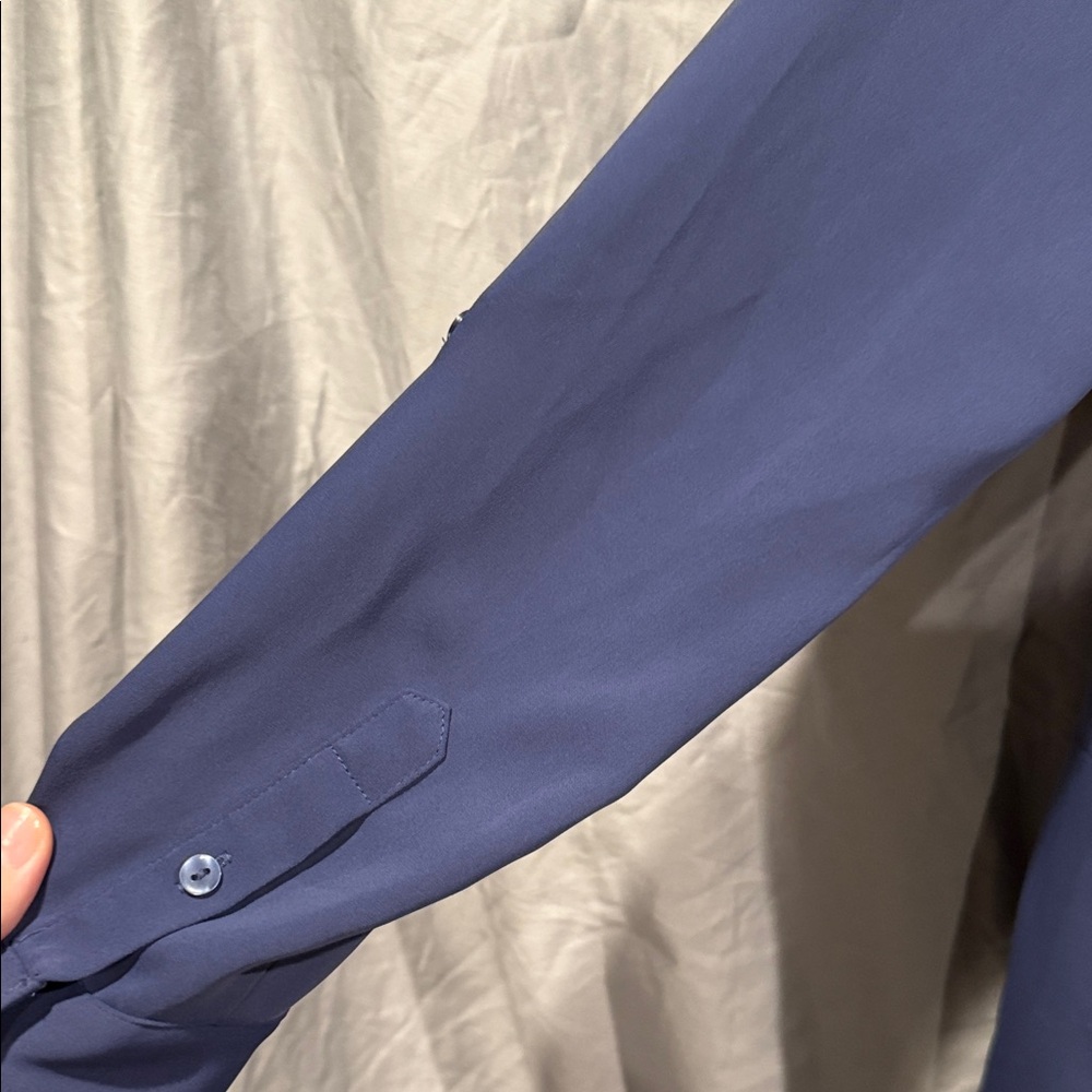 Chic Long Sleeve Blue Dress - Picture 13 of 15